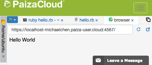 在 paiza.cloud 上開網頁程式